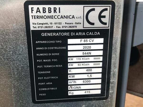 Фаббри генератор топлог ваздуха - Слика 2