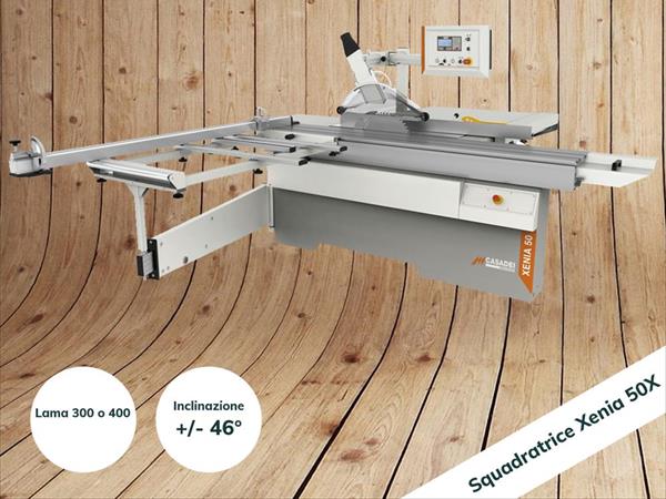 Squadratrice con lama doppia inclinazione