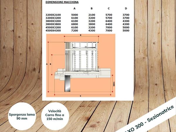 Sezionatrice professionale Casadei AXO 300 - Foto 2
