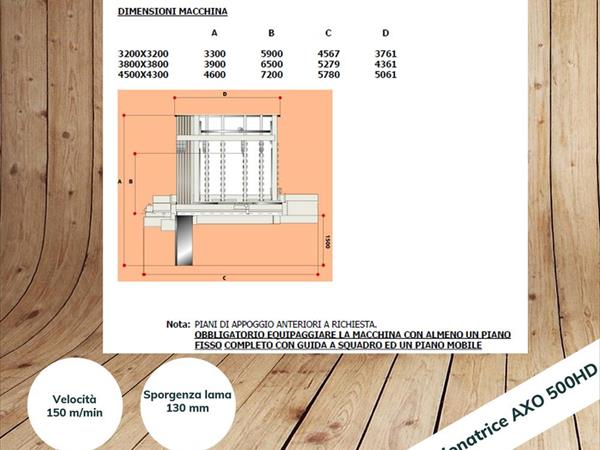 Sezionatrice professionale AXO 500 HD  - Foto 2