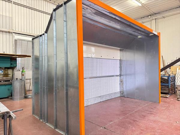 Cabina di verniciatura Azzurra con catenaria - Foto 2