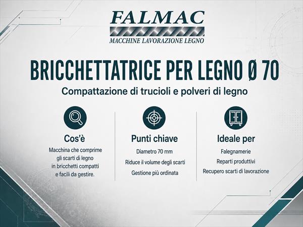 Bricchettatrice per legno diametro 55