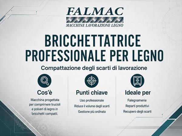 Bricchettatrice professionale per legno E60 - Foto 2