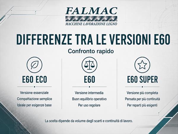 Bricchettatrice professionale per legno E60