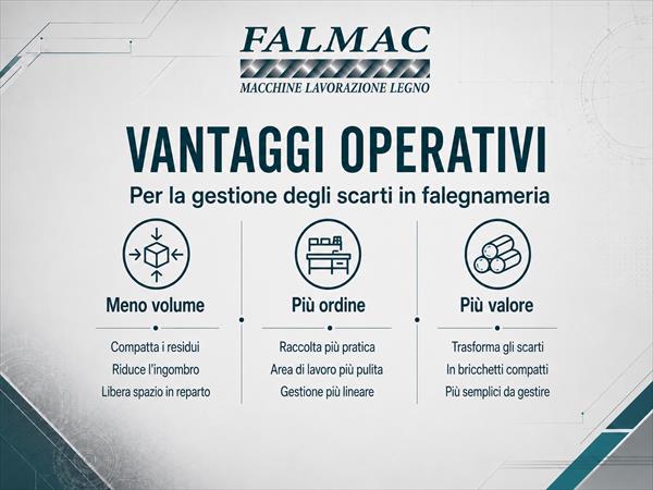 Bricchettatrice professionale per falegnameria E70 - Foto 2