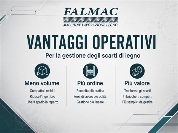 Bricchettatrice professionale per legno E80