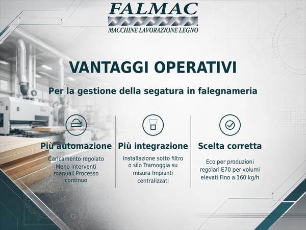Bricchettatrice verticale per falegnameria E70 - Foto 2