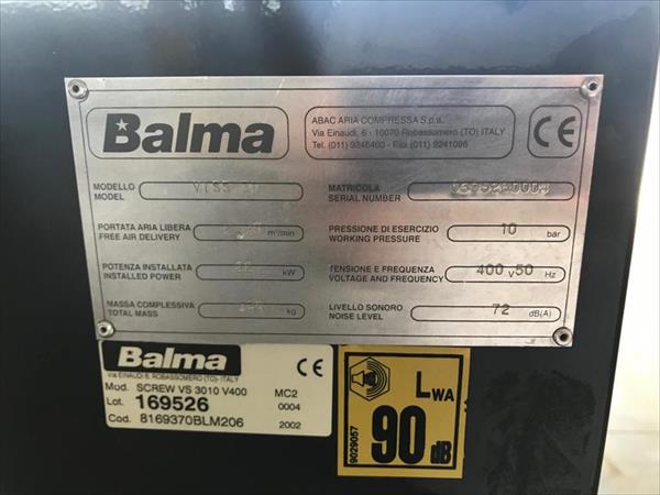 Винтовой компрессор BALMA VISS30 - Фото 2