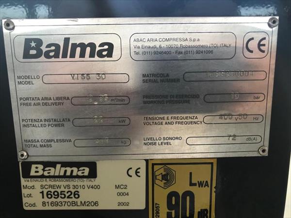 Compressor de parafuso BALMA VISS30 - Foto 2