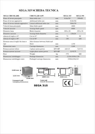Squadratrice MA.CO.2.L.sega 315 - Foto 2