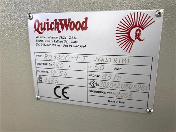 Spazzolatrice rotativa Quickwood RO 1300 1T - Foto 2