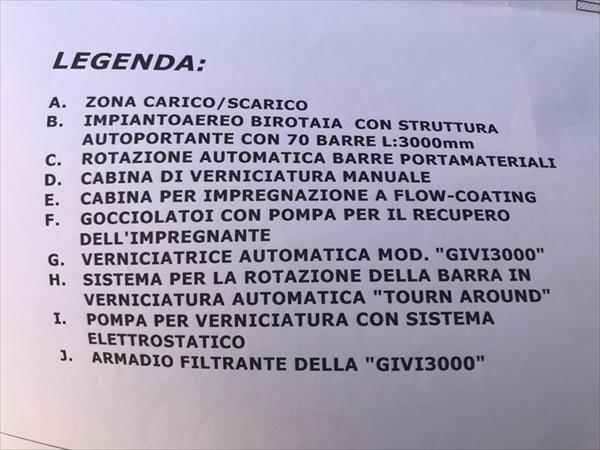Impianto di verniciatura Vidali Givi 3000 - Foto 2