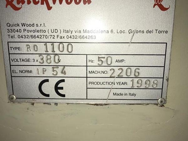 Quickwood RO 1100 Brushing Machine - Photo 2